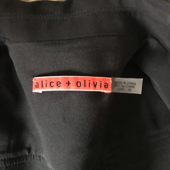 Alice+Olivia Eon sheer back panel black blazer XS - Picture 7 of 7